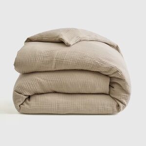 NWT QUINCE Organic Airy Gauze Duvet Cover Full/Queen Dune 4613